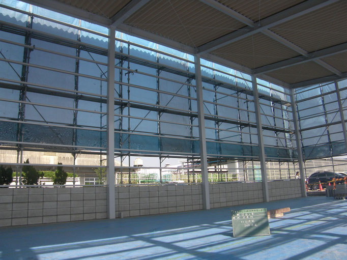 建物鉄骨塗装工事の工事写真