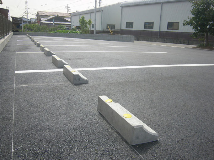 従業員専用駐車場の工事写真