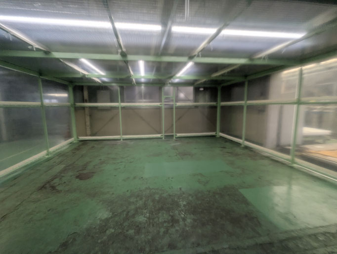 テント作業場新設工事：工事写真