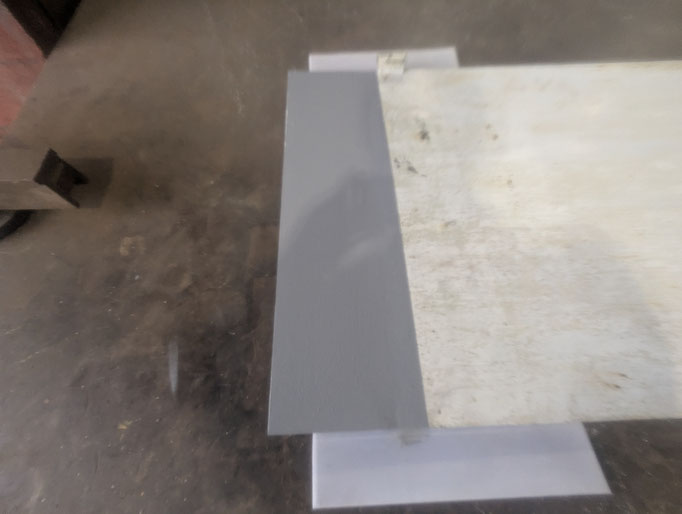 鉄製扉部分修理作業：工事写真