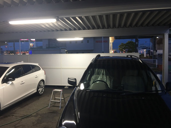 目隠しフェンス新設工事の工事写真