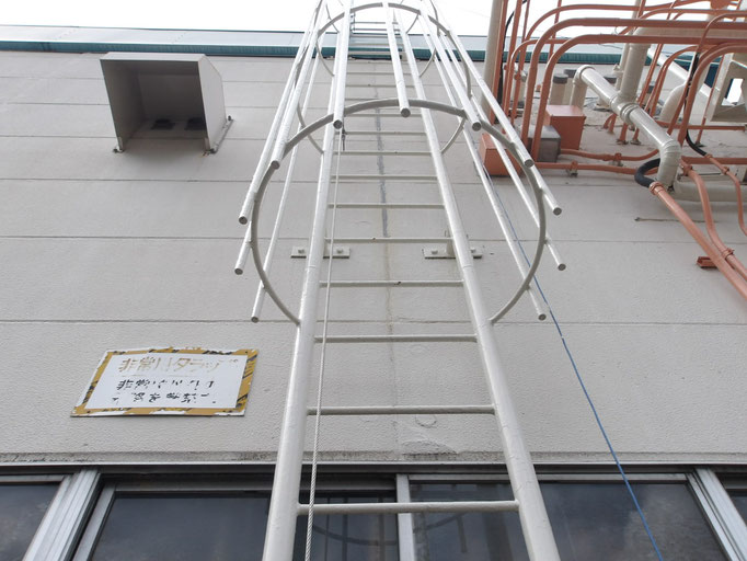 タラップ墜落防止システム：工事写真