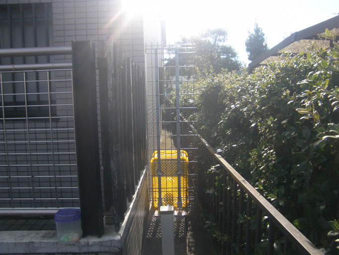 隣地境界ﾌｪﾝｽ改修工事の工事写真
