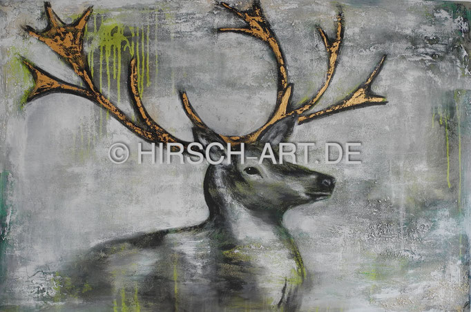 Hirsch 2, 2013, 100 x 150 cm (verkauft)