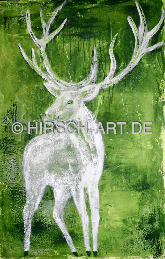 White deer II, 2014, 150 x 100 cm (verkauft)