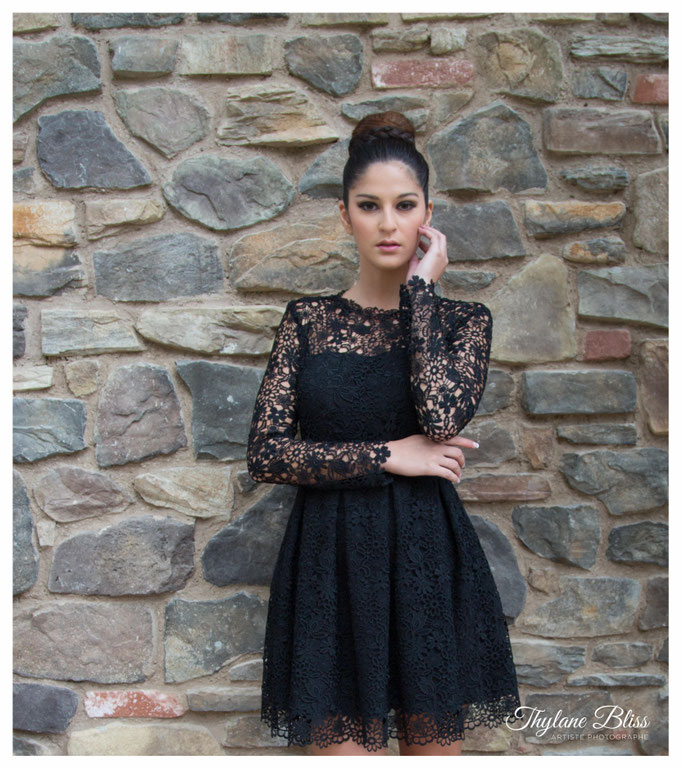 Petite robe noire en dentelle