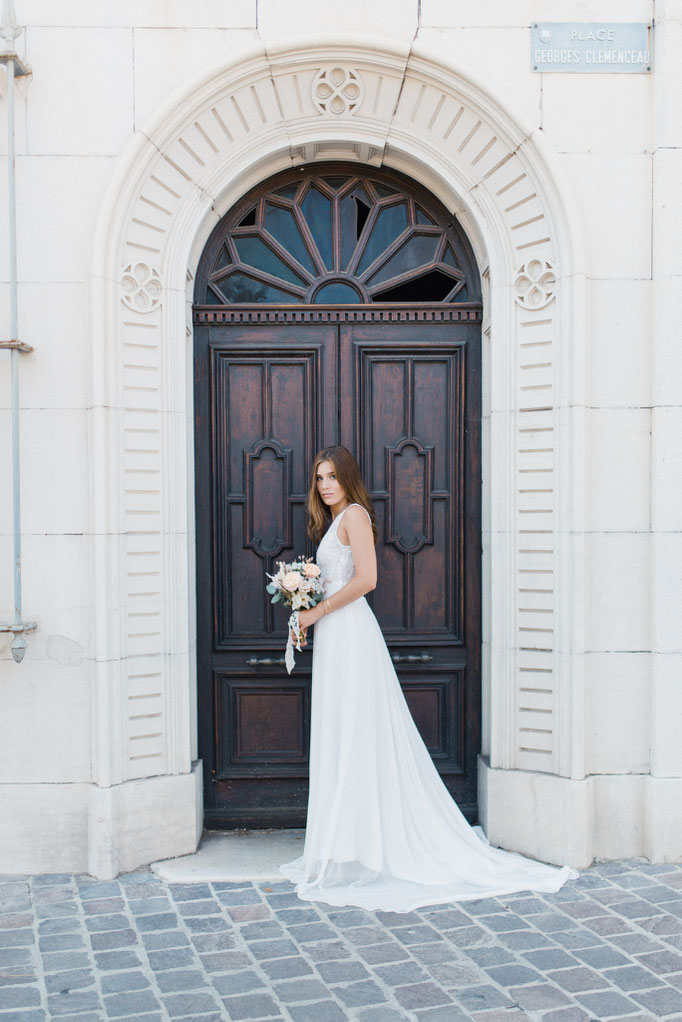 Robe de mariée romantique chic