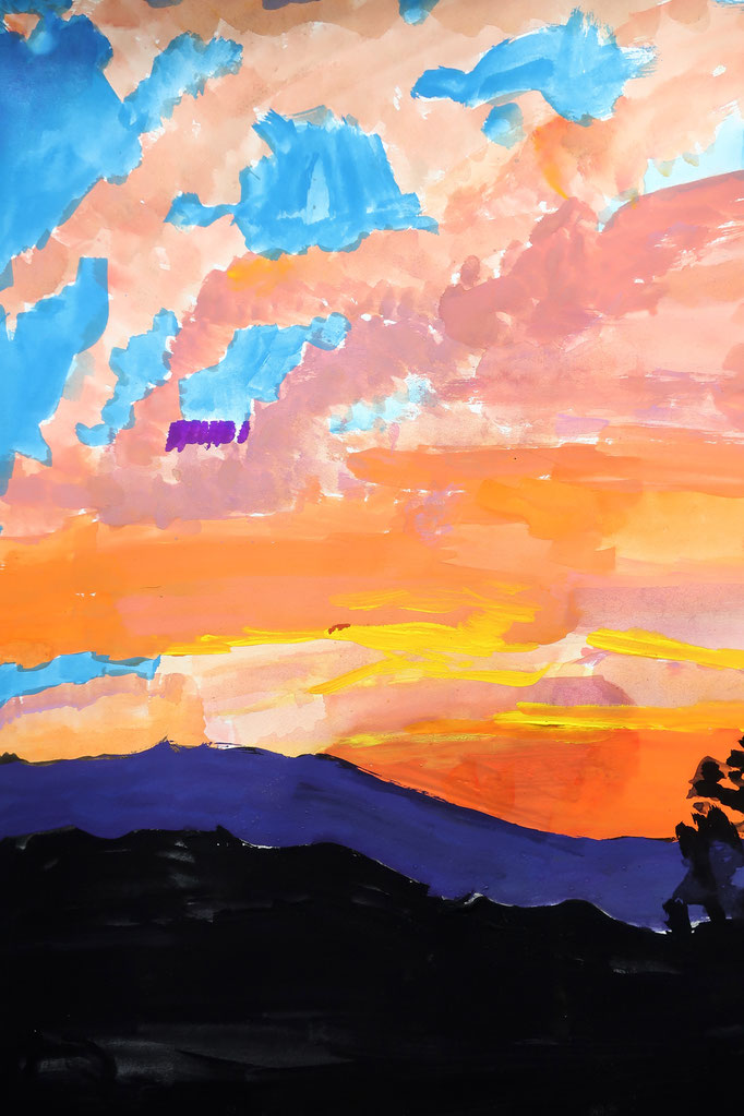 入選「夕日」小3