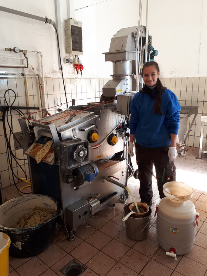 Unser jüngstes Mitglied Lisa Heykamp bei der Arbeit im Oktober 2021