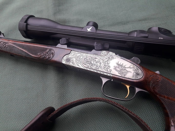 Blaser K95 Gravuren - Veredelung - Gravur - Sommer Exklusiv