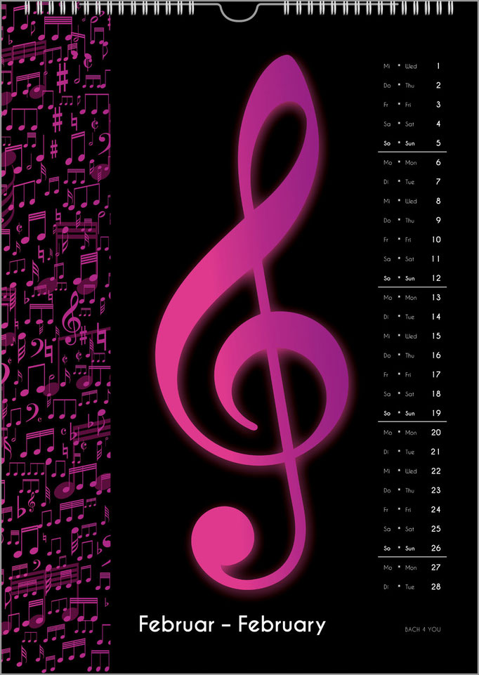 Musik-Kalender sind Musik-Geschenke – 99 Musik-Kalender sind 99 Musik-Geschenke.