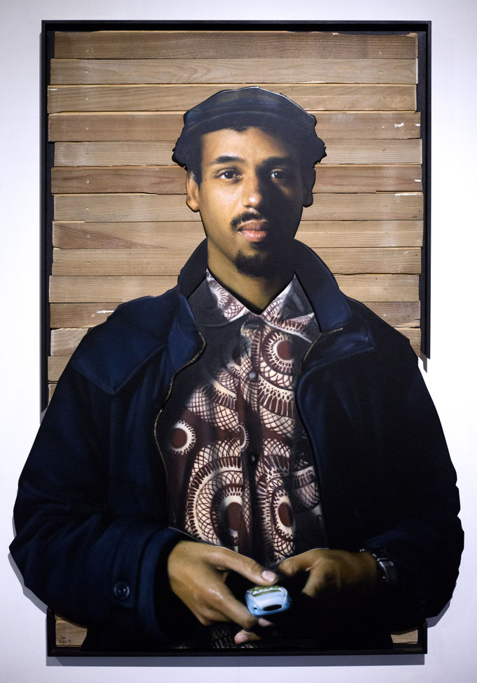 SNAKE II - Jean Rooble - Wood and spraypaint on mdf - 165 x 105 cm (2019)