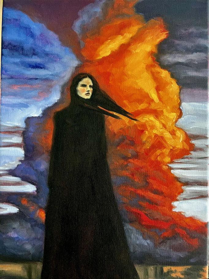 A JOURNEY TOWARDS II / oil painting on canvas / 40 x 50 cm / 2025