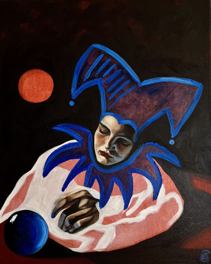 BLEU / oil painting on canvas / 40 x 50 cm / 2025