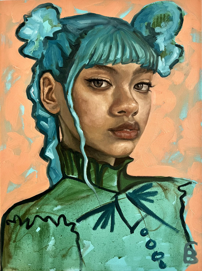 MAMZEL / oil painting on canvas / 30 x 40 cm / 2024 / SOLD 