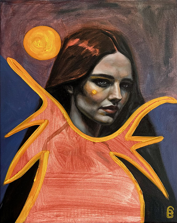 ORANGE / oil painting on canvas / 40 x 50 cm / 2025