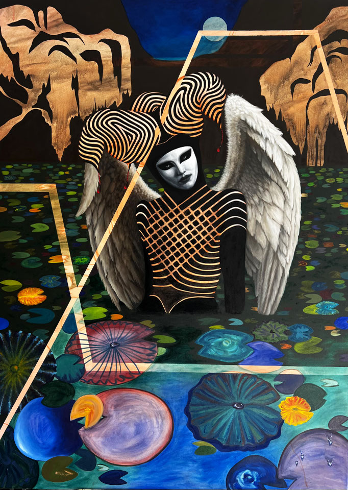 THE FOOL / oil painting on canvas / 180 x 140 cm / 2025