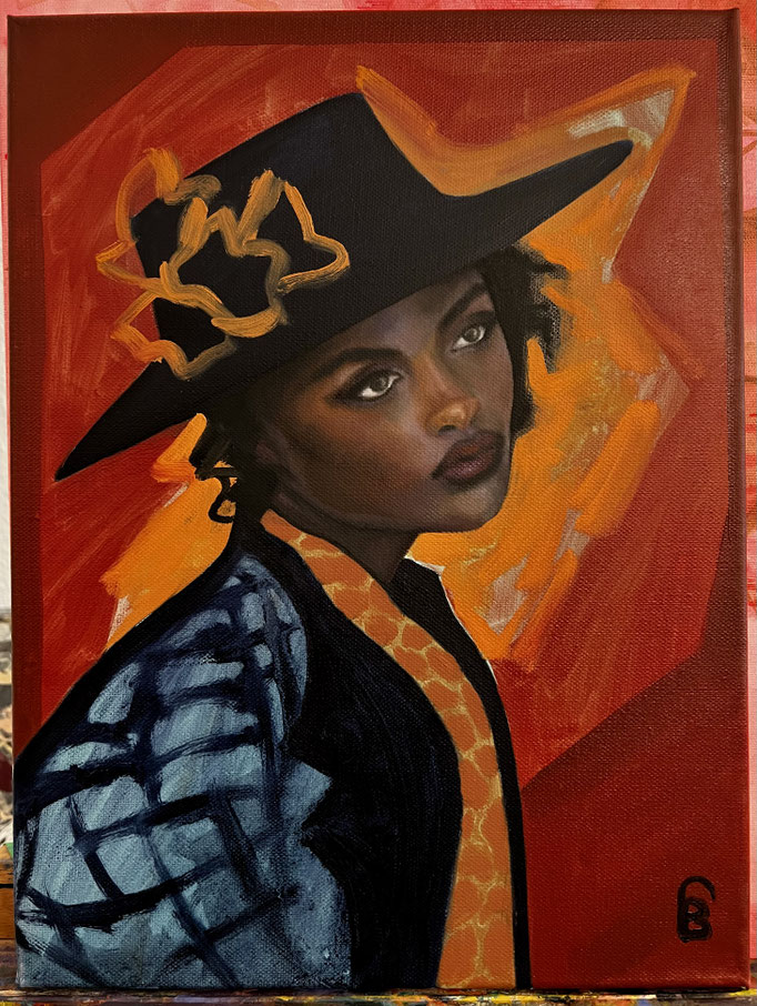 AMBER / oil painting on canvas / 30 x 40 cm / 2024