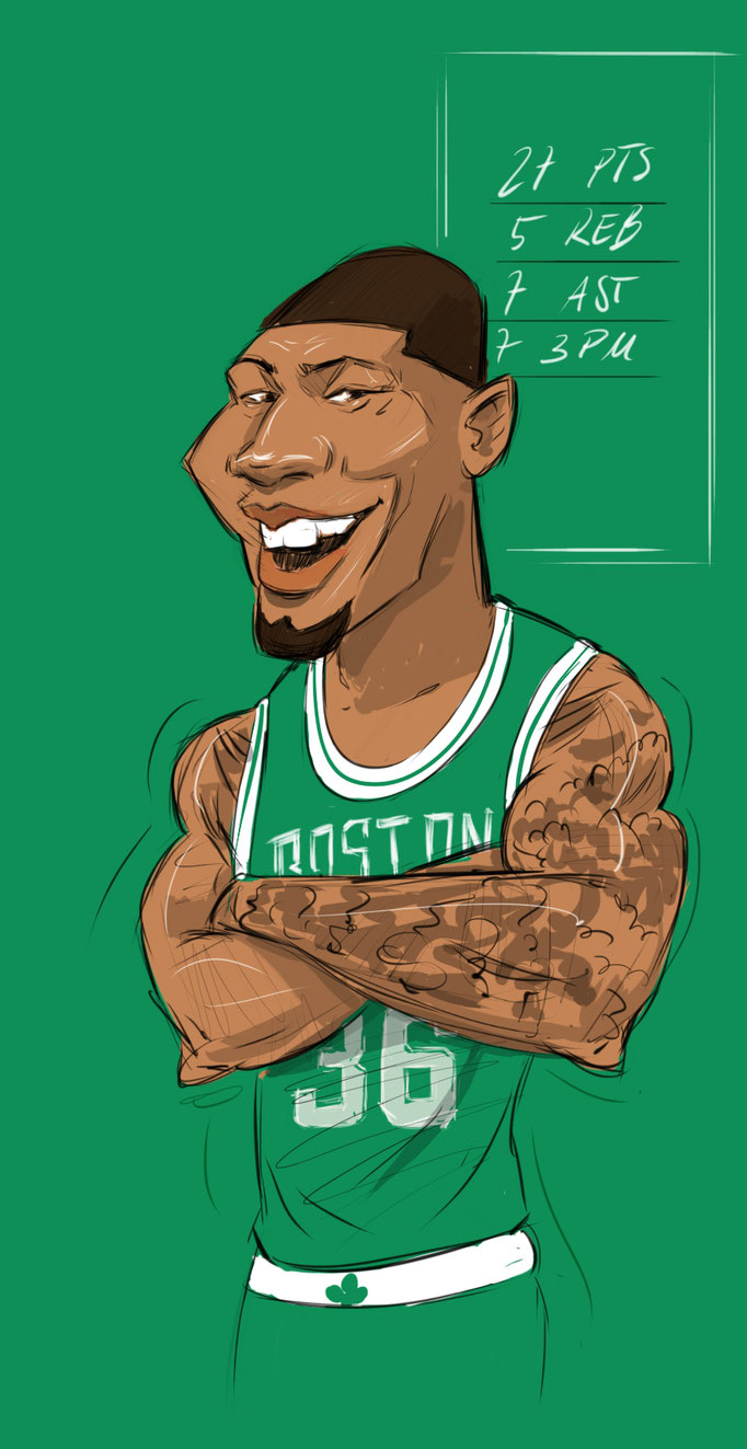 Marcus Smart Karikatur