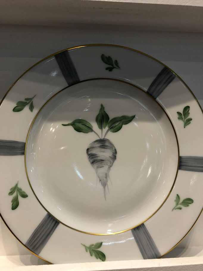 Marie Daage, handbemaltes Limoges Porzellan