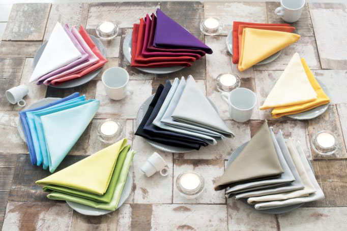 Serviette "Confettis" diverse Farben