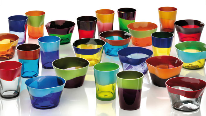 Glas "Dandy", verschiedene Farben