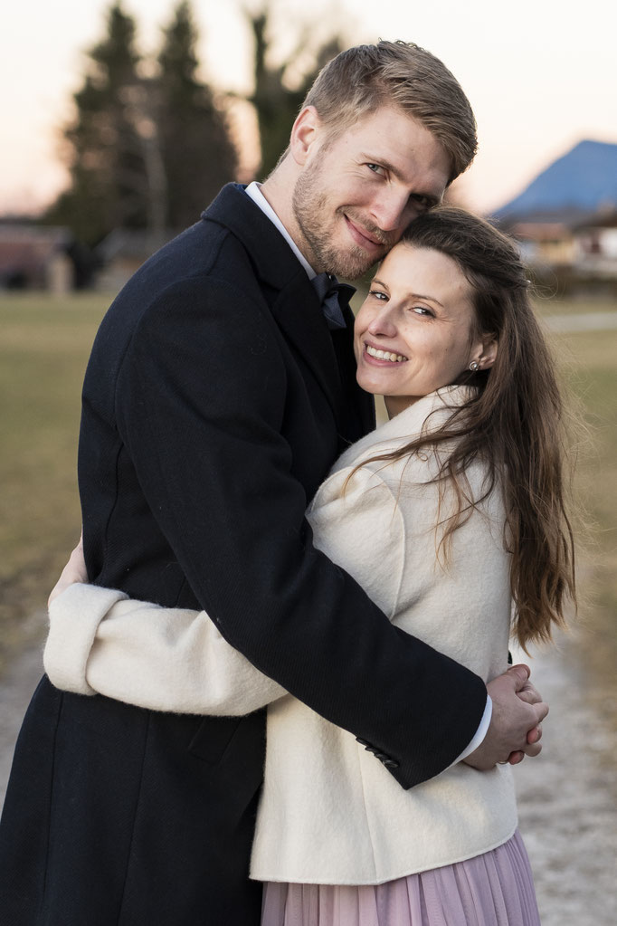 Heiraten am Eibsee Brautpaarshooting Paarshooting Garmisch-Partenkirchen
