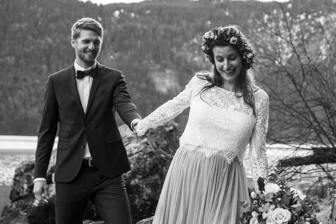 Heiraten am Eibsee Brautpaarshooting Paarshooting Garmisch-Partenkirchen