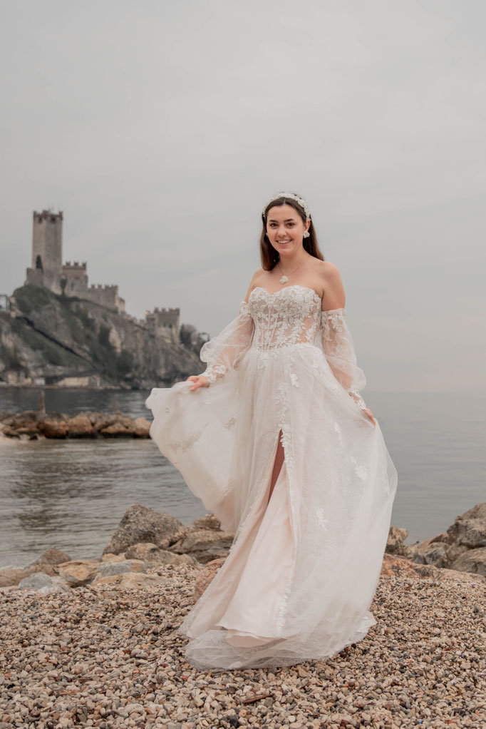 Heiraten am Gardasee Hochzeitsfotografin Malcesine Garda Lazise Torbole Comersee Lago di Como