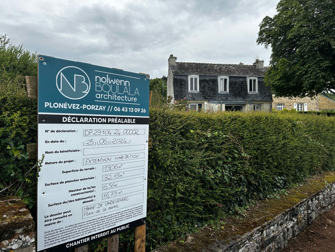 Chantier en préparation à Landévennec