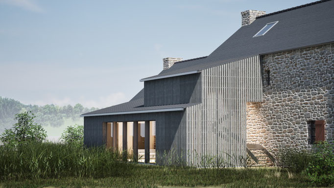 Extension bois à Trégarvan