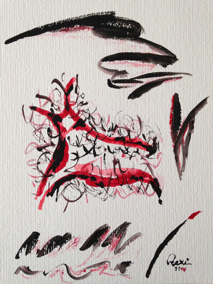 Stier, Aquarell