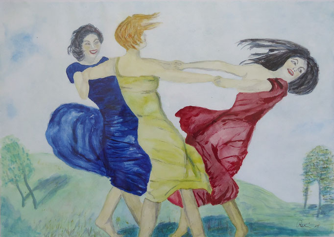 Frühlingsluft, Aquarell
