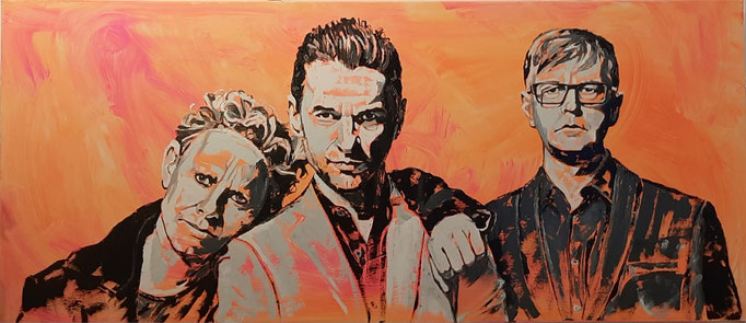Depeche Mode l 160x70 cm l Öl & Acryl auf Leinwand