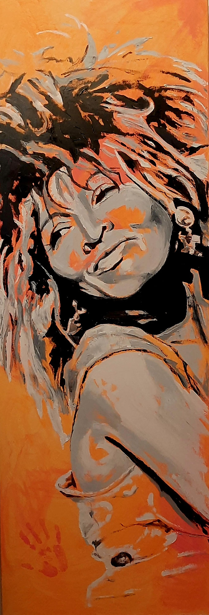 Tina Turner l 60x170 cm l Öl & Acryl auf Leinwand