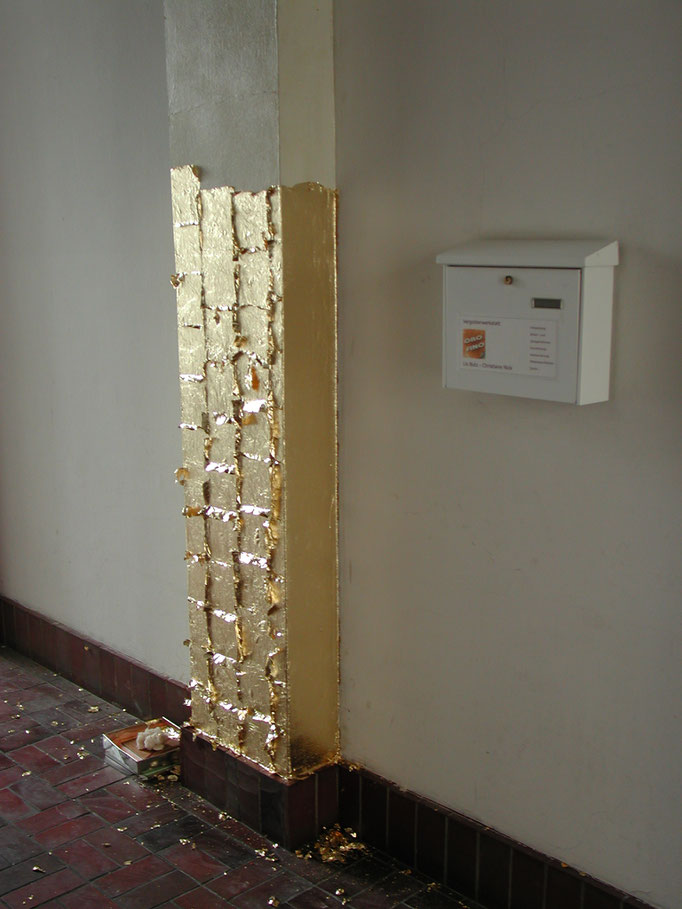 Säule Blattmessing
