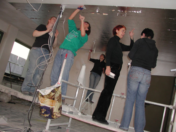 Decke wird versilbert