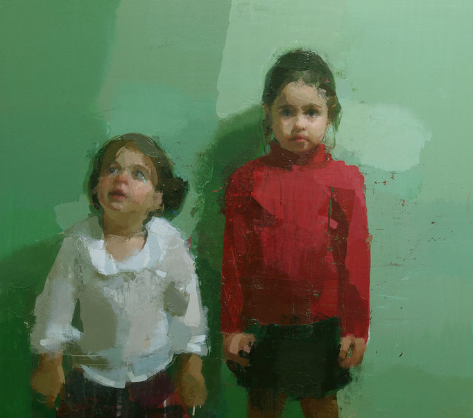Niñas. 100x75 cm. (Detalle). En proceso...