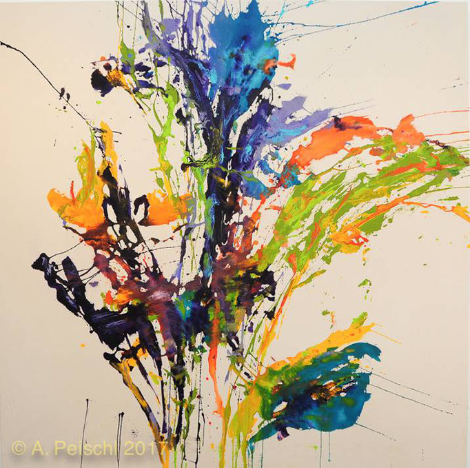 o.T. 130 x 130cm (Basotect 4cm)