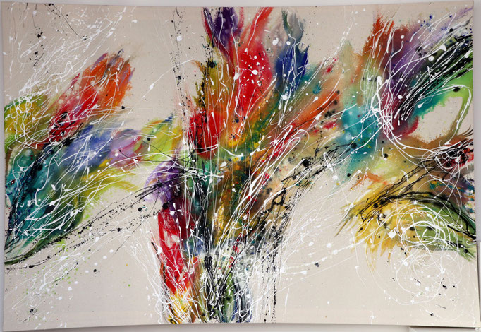 o.T.   150 x 100cm (Basotect 7cm)