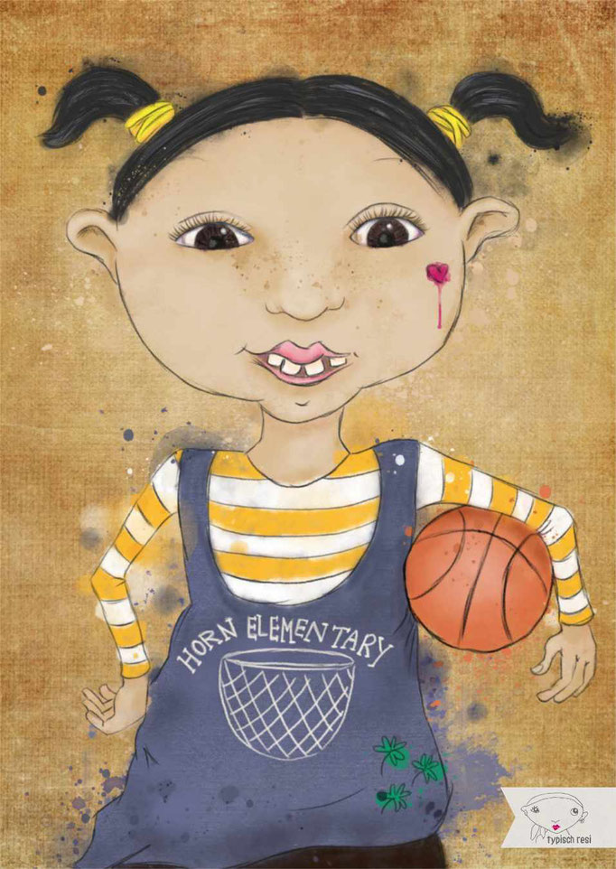 Mädchen mit Ball| drawthisinyourstyle