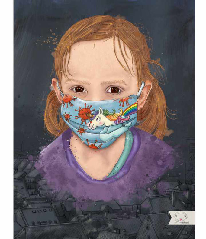 Gewinnerplakat | #kunstvscorona - Serie | Wandkunst, Postkarte
