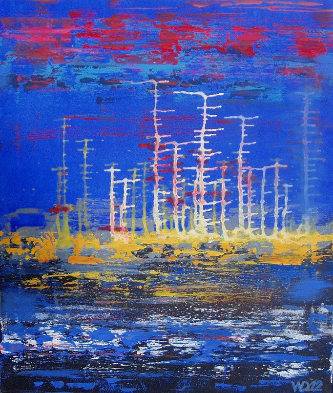 BEFORE MIDNIGHT  -  60 x 70 cm Acrylfarbe, Schlussfirniss. 80.00 €