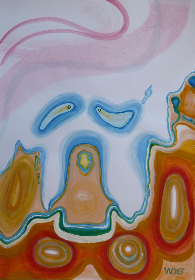 Hitler rose - 35 x 50 cm  Acrylfarbe auf`s Papier    99.00 €