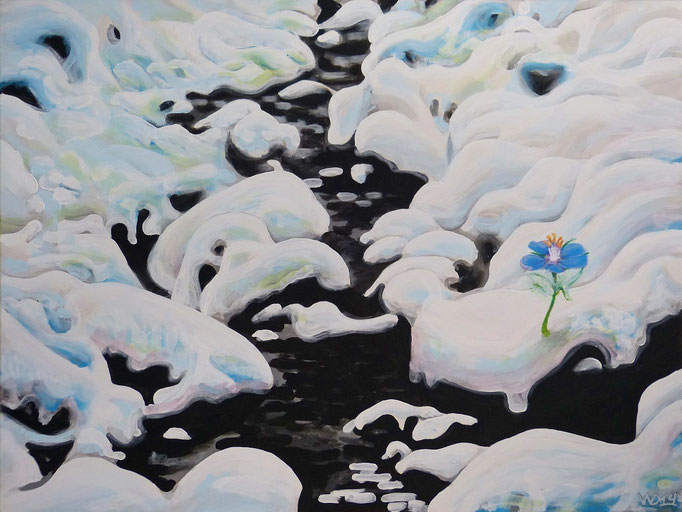 Überleben -  60 x 80cm  Acrylfarbe, Leinwand, Schlussfirnis   140.00 €