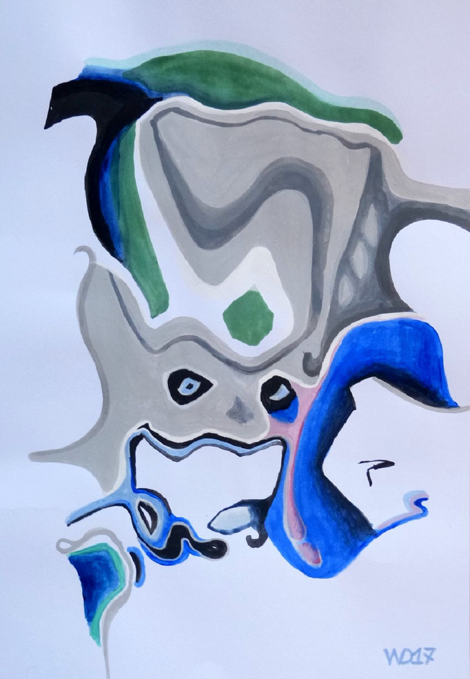 Dracula - 35 x 50 cm  Acrylfarbe auf`s Papier    99.00 €