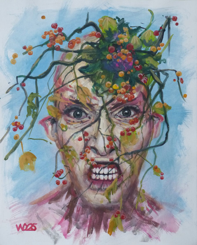 Wild - 44 x 54 cm   Acrylfarbe auf Leinwand  100.00 €