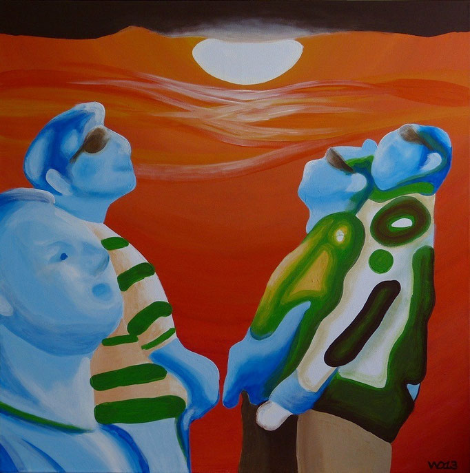 Ein Naturwunder -  90 x 90cm  Acrylfarbe, Schlussfirnis  180€