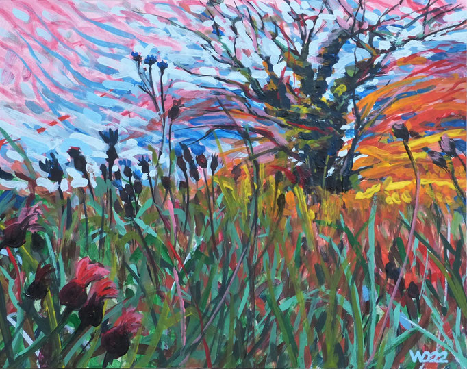 Der Baum - 35 x 44 cm  Acrylfarbe, 3mm MDF-Platte  60.00€