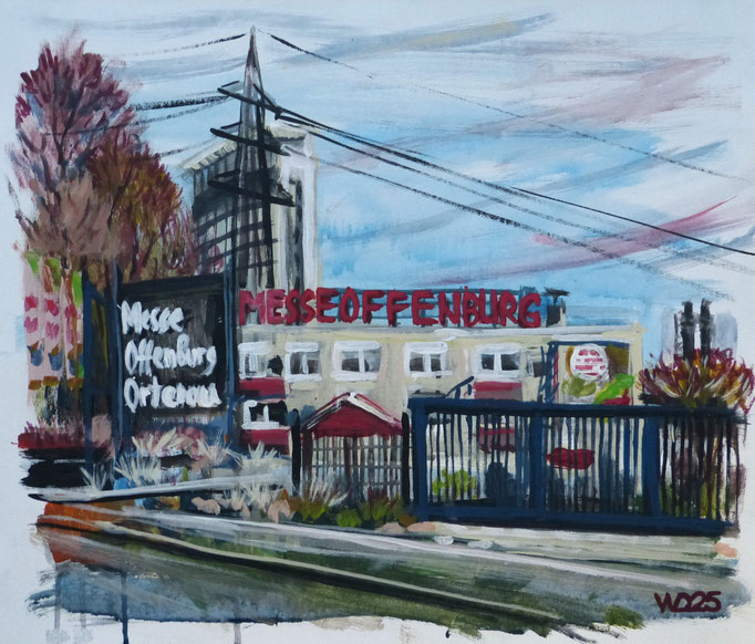  Messe Offenburg - 46 x 55 cm   Acrylfarbe auf Leinwand  60.00 €